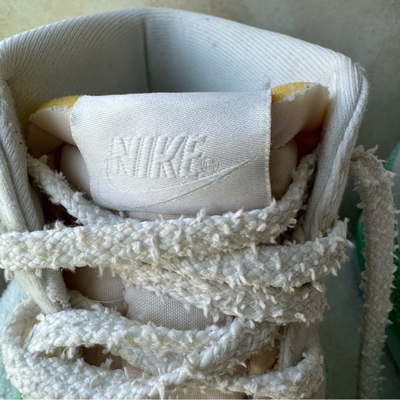 Nike Blazers Mid 77 Chenille Swoosh Green Fade - Picture 8 of 12